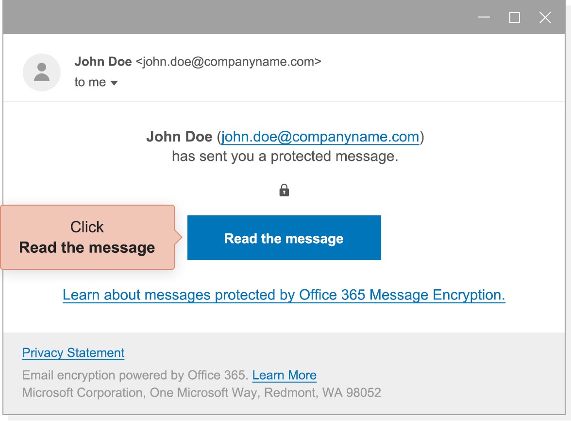 Secure messaging Step 1