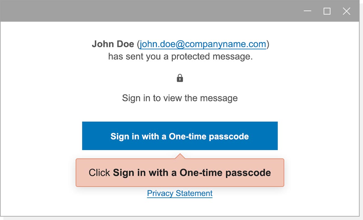 Secure messaging Step 2