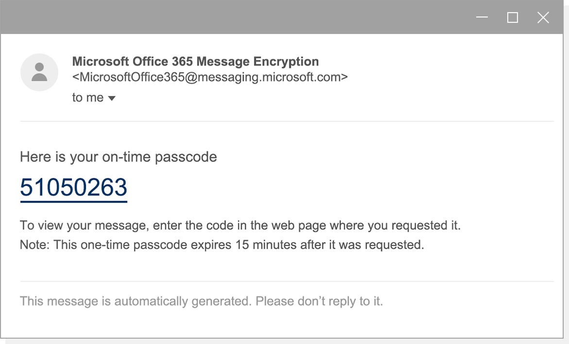 Secure messaging Step 4